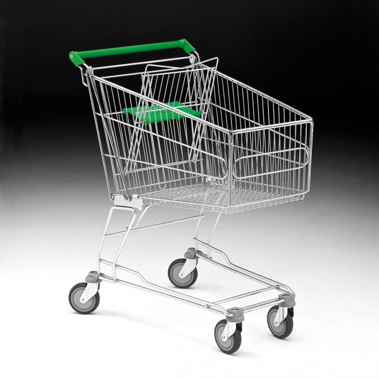 Carro de compra de plástico para supermercado - Distoc
